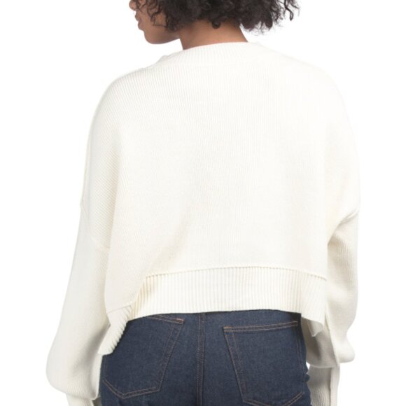 NEW FREE PEOPLE Easy Street Crop Sweater in brown for women 1225 3t0 - Picture 13 of 13